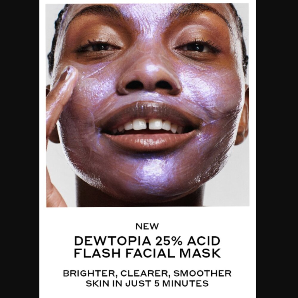 ❣️2/$36 NIB OLEHENRIKSEN Dewtopia 25% Acid Flash Facial Mask Retail $50.00 - Picture 12 of 16